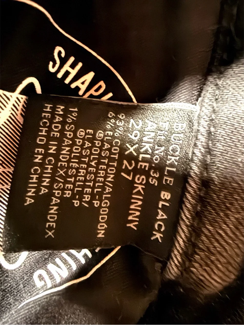 Buckle black charcoal